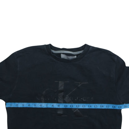 Calvin Klein Jeans Men's Black Small Crew Neck Sweatshirt
