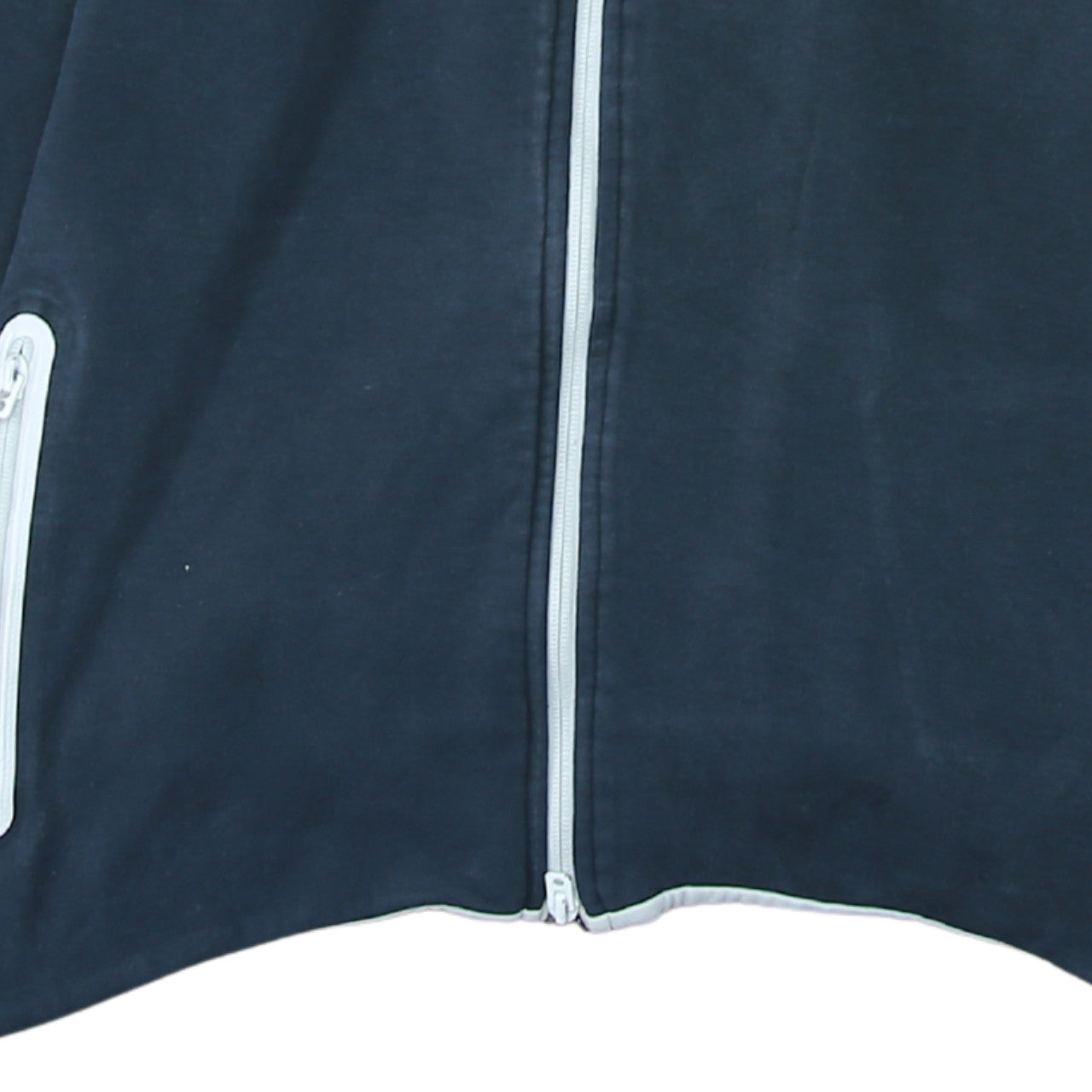 Nike Mens Blue Full Zip Hoodie L Sportswear Cotton Blend