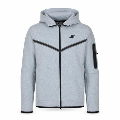 Nike Men's Grey Full Zip Hoodie Size S Sports Training