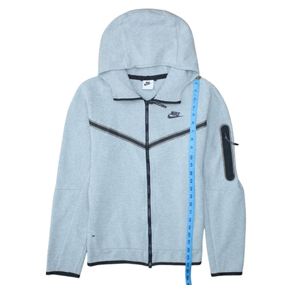 Nike Men's Grey Full Zip Hoodie Size S Sports Training