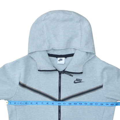 Nike Men's Grey Full Zip Hoodie Size S Sports Training