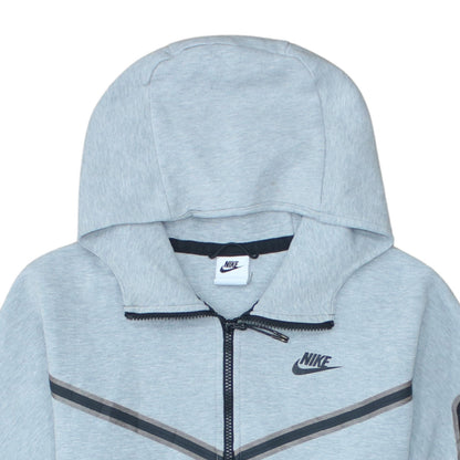 Nike Men's Grey Full Zip Hoodie Size S Sports Training