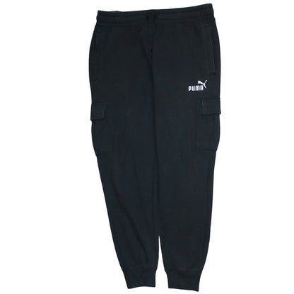 Puma Men's Black Cargo Jogger Trousers L Regular Fit