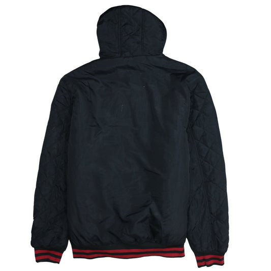 Blue Gear Men's Black 3XL Bomber Jacket Hooded Full Zip Polyester