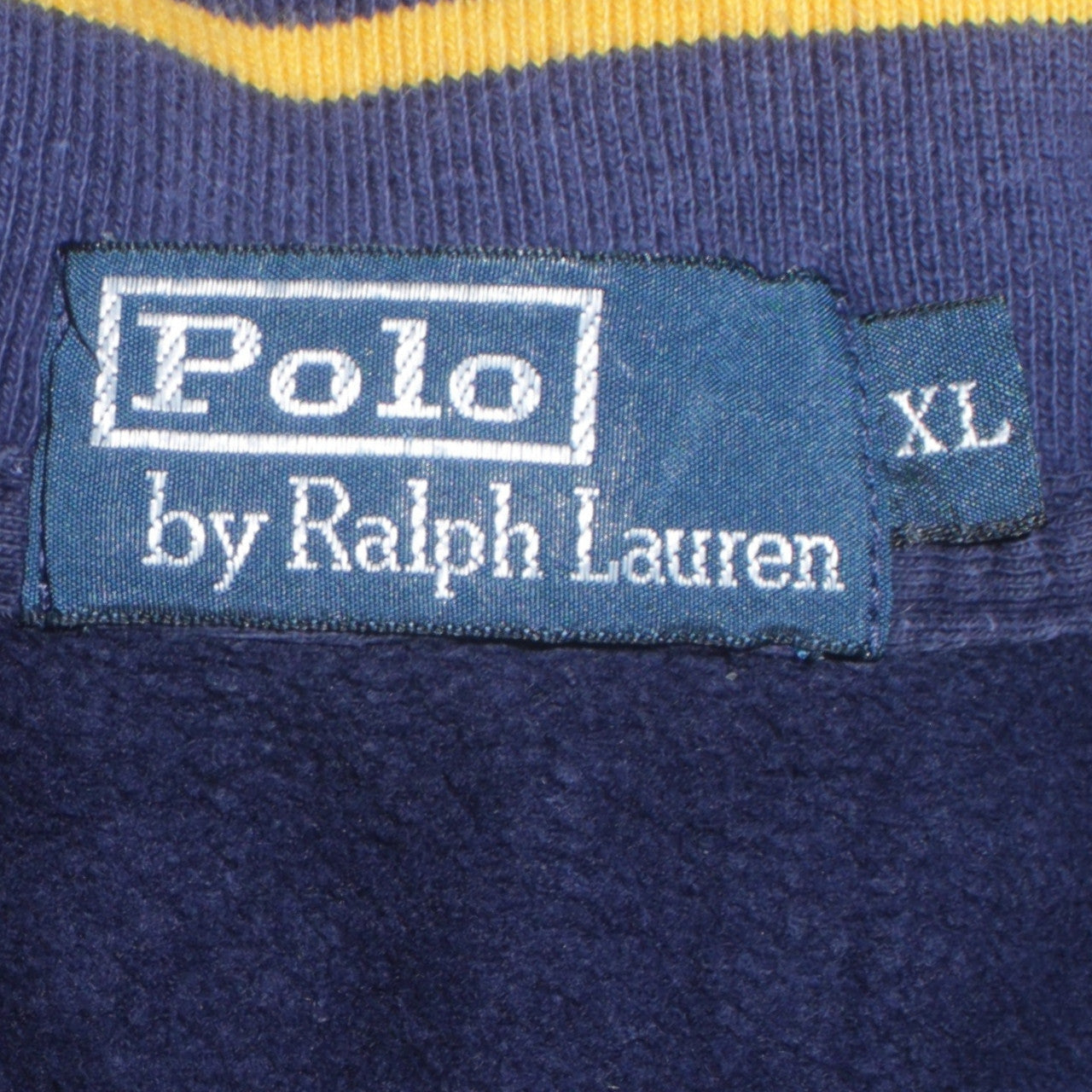 Polo Ralph Lauren Men's Blue XL 1/4 Zip Collared Sweatshirt