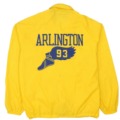 Champion Men’s Yellow Windbreaker Jacket L Vintage Arlington Sports