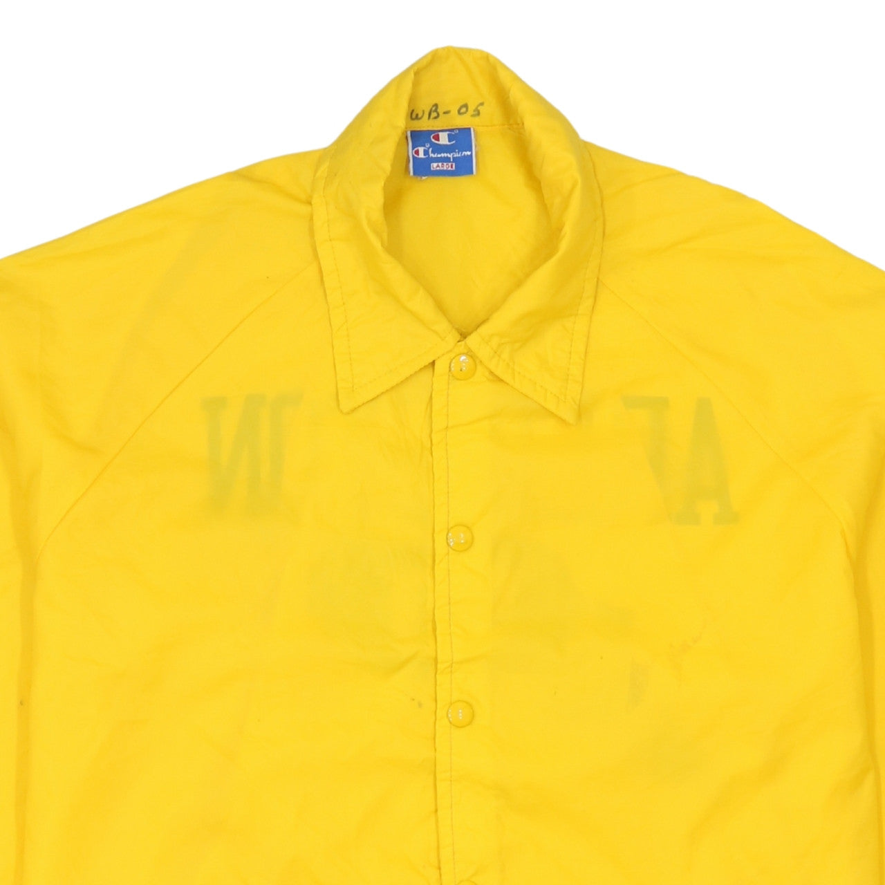 Champion Men’s Yellow Windbreaker Jacket L Vintage Arlington Sports
