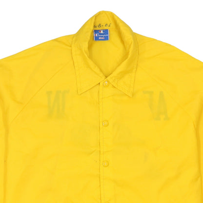 Champion Men’s Yellow Windbreaker Jacket L Vintage Arlington Sports