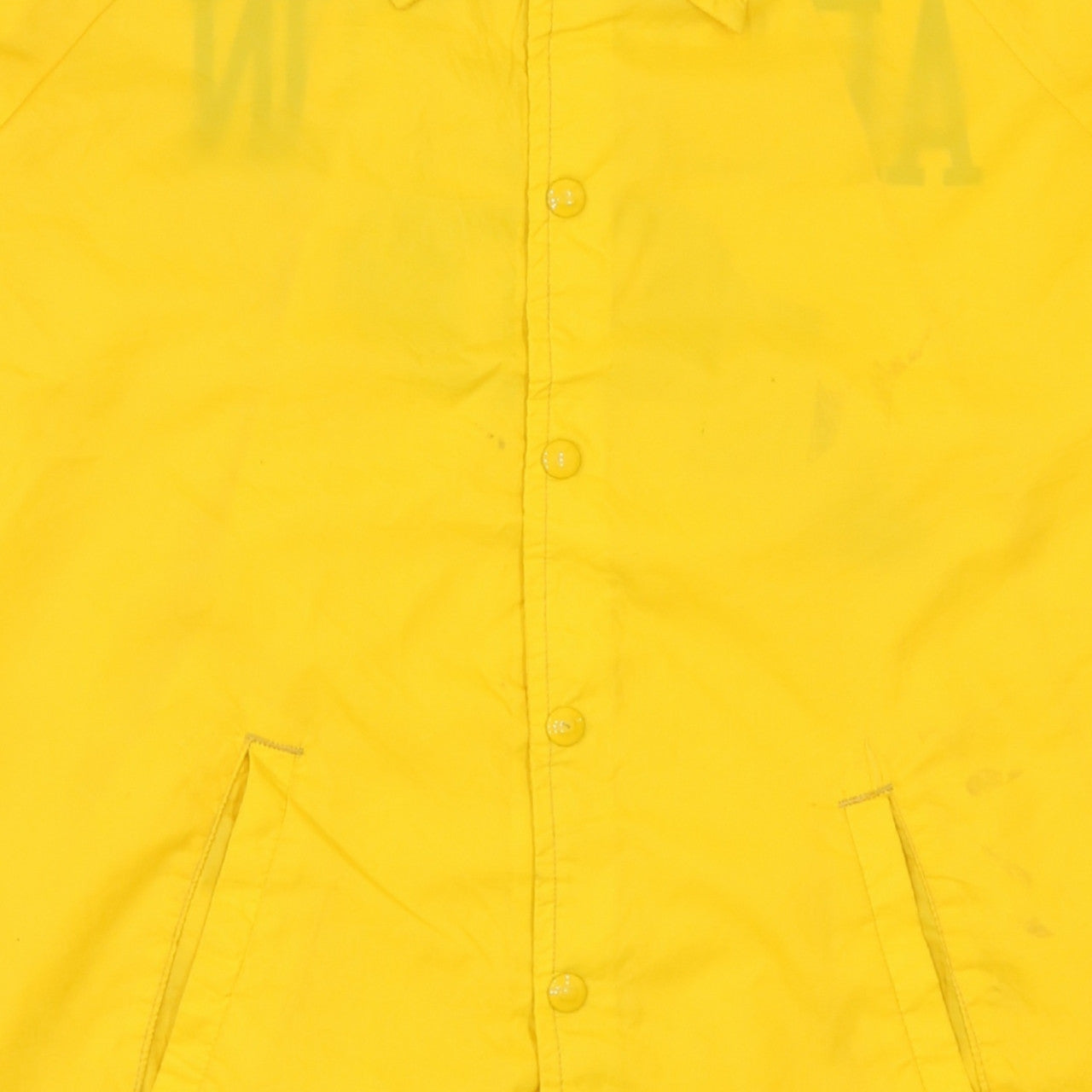 Champion Men’s Yellow Windbreaker Jacket L Vintage Arlington Sports
