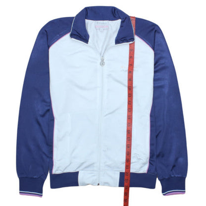 Champion Women White & Blue Full Zip Heritage Fit Sweatshirt M