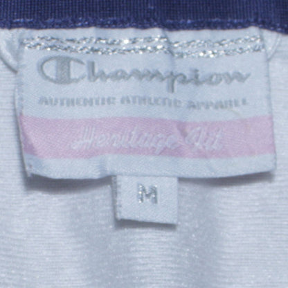 Champion Women White & Blue Full Zip Heritage Fit Sweatshirt M