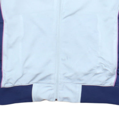 Champion Women White & Blue Full Zip Heritage Fit Sweatshirt M