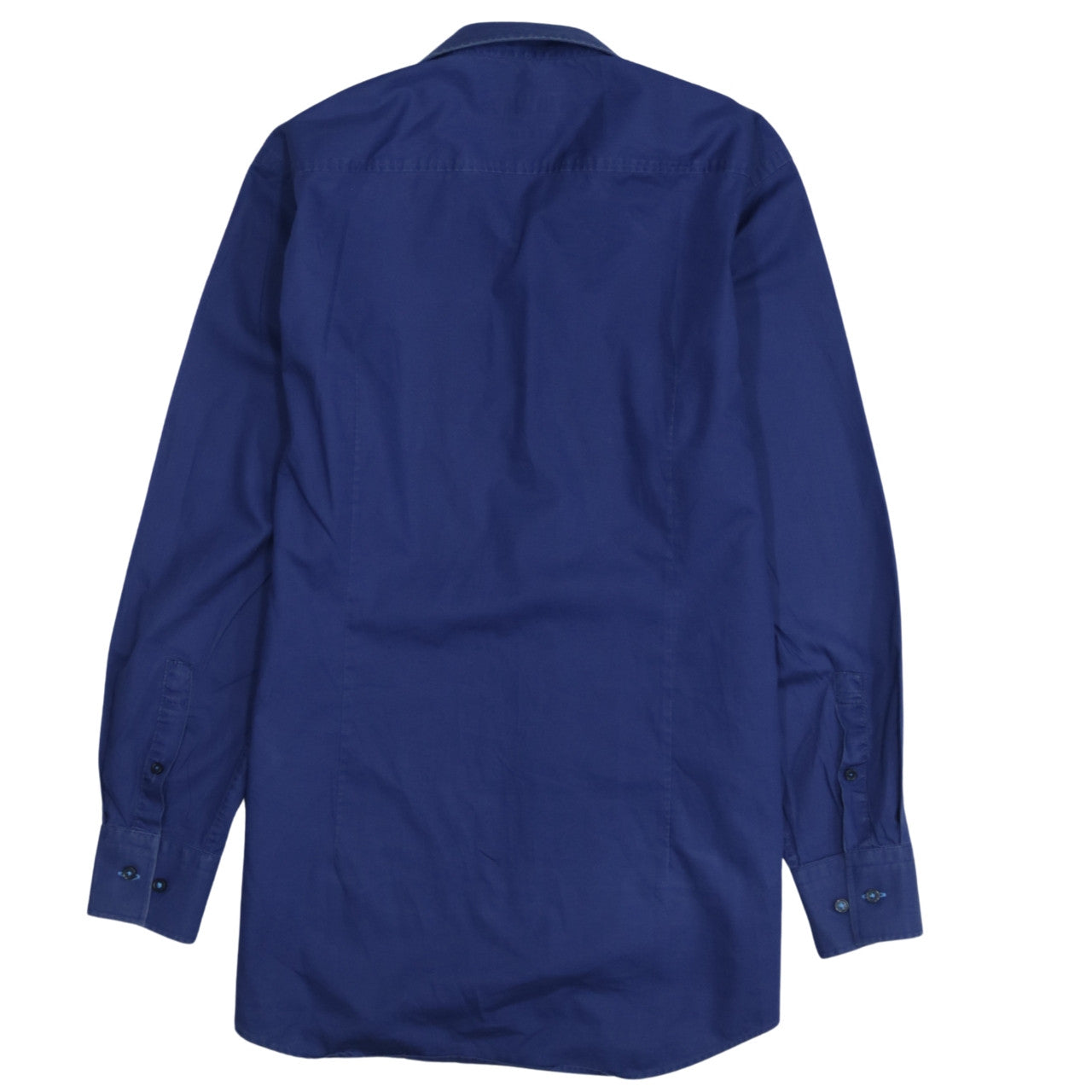 Hugo Boss Men’s Blue Slim Fit Easy Iron Long Sleeve Shirt Size 15