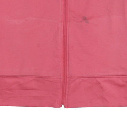Under Armour Womens Pink Full Zip Sweatshirt Size L Semi-Fitted