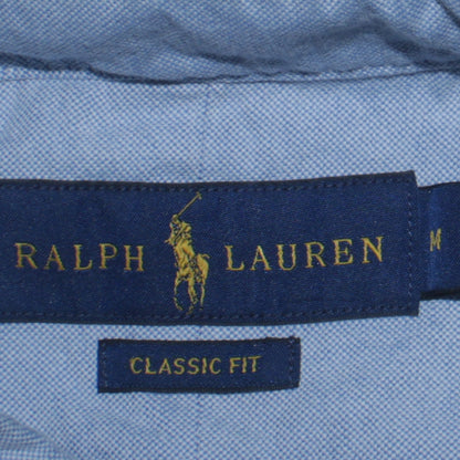 Ralph Lauren Men's Blue Classic Fit Short Sleeve Button-Up Shirt Size M