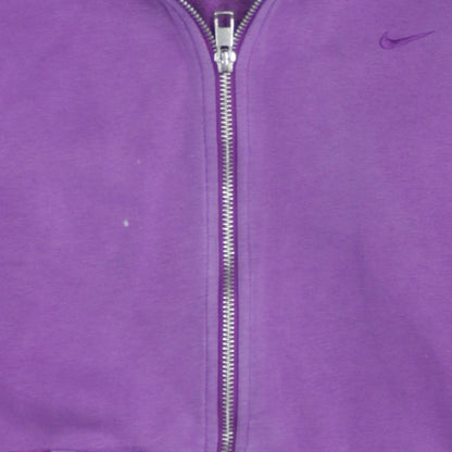 Nike Womens Purple Full Zip Hoodie Size M Relaxed Fit Sweatshirt