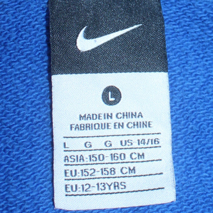 Nike Boys Blue 1/2 Zip Hoodie Size 12-13 Years Fleece Pullover