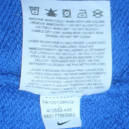 Nike Boys Blue 1/2 Zip Hoodie Size 12-13 Years Fleece Pullover