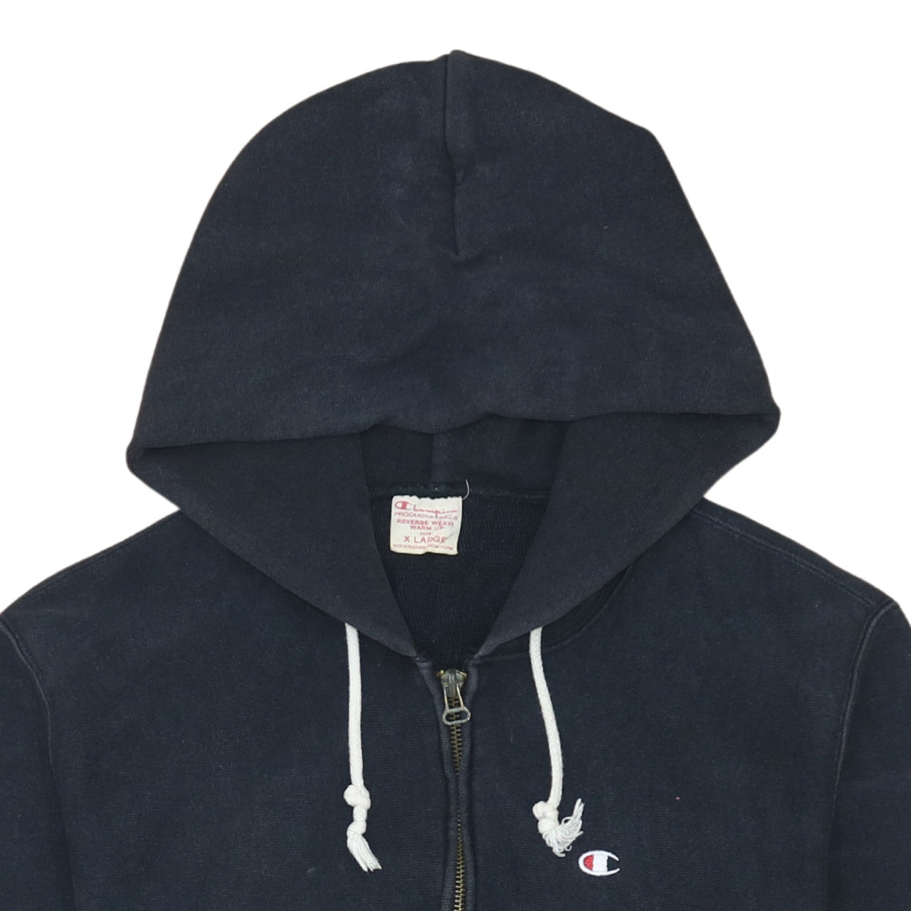 Champion Men's Blue XL Full Zip Hoodie Reverse Weave Jacket