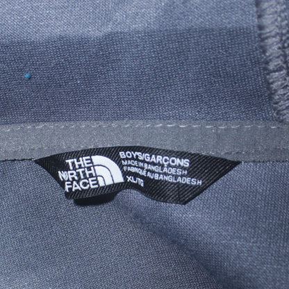 The North Face Boys Grey Black Colourblock 1/4 Zip Pullover Hoodie XL