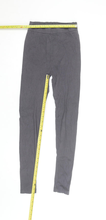 Rising Womens Grey Cotton Elastane M Leggings