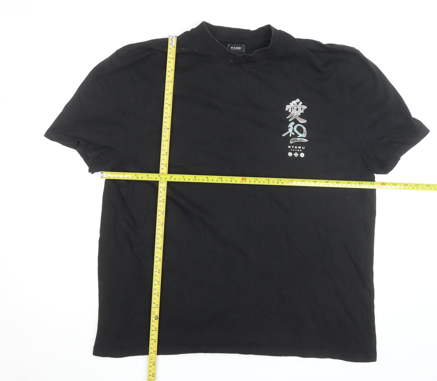Unplanned by River Island Men’s Black Japanese Graphic XL T-Shirt
