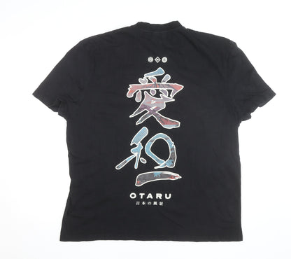 Unplanned by River Island Men’s Black Japanese Graphic XL T-Shirt