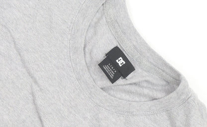 DC Shoes Men's Grey Crew Neck Short Sleeve T-Shirt L