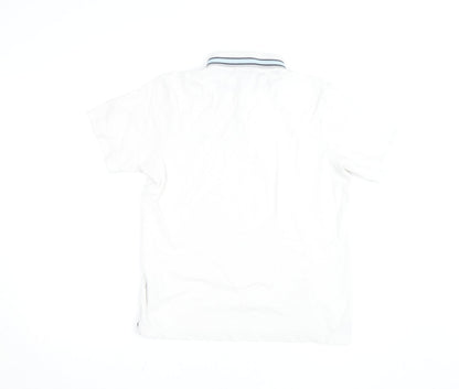 McKenzie Men's White Short Sleeve Polo Shirt Size S Regular Fit