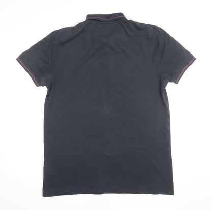 Hugo Boss Mens Black Slim Fit 2XL Polo Shirt Moisture Wicking
