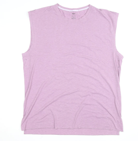 Nike Men's Pink Dri-Fit Yoga Tank Top Size L Sleeveless Gym Activewear