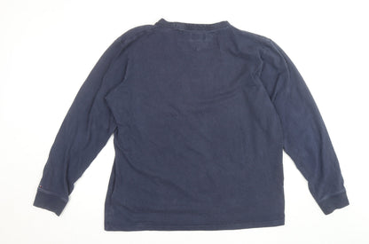 Tommy Jeans Men's Blue 2XL Relaxed Fit Crew Neck Sweatshirt