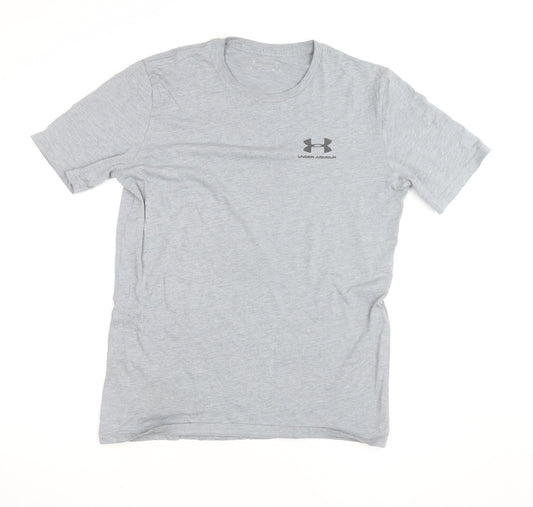 Under Armour Men's Grey Athletic T-Shirt Size L Moisture Wicking