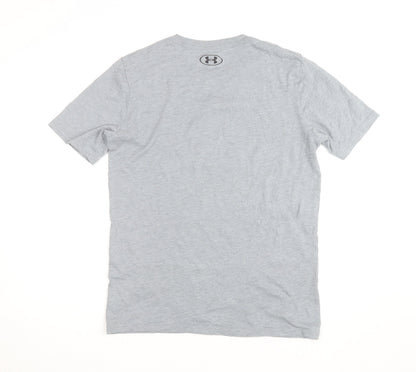 Under Armour Men's Grey Athletic T-Shirt Size L Moisture Wicking