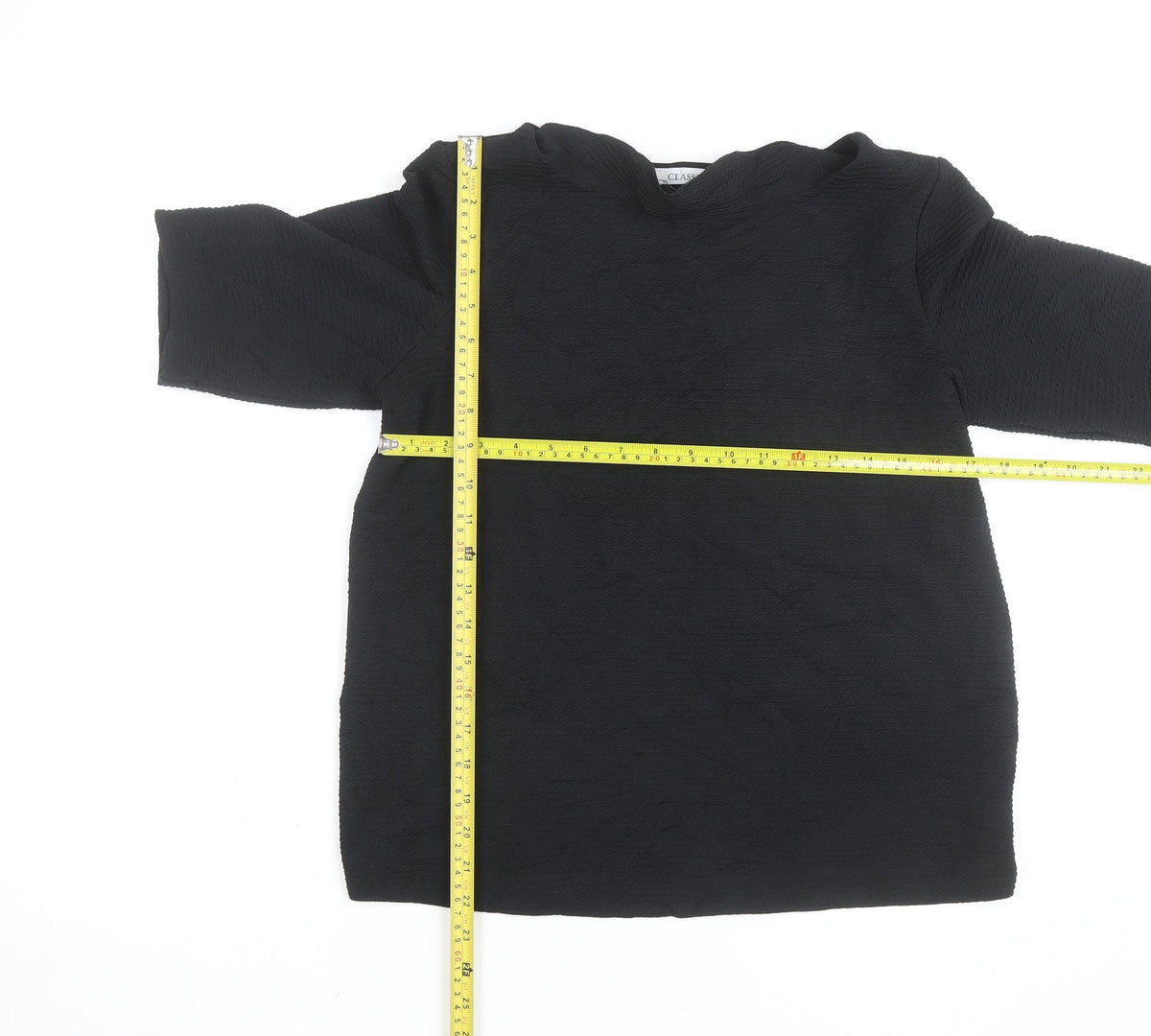 Marks & Spencer Women's Black Size 12 Classic Stretch Blouse