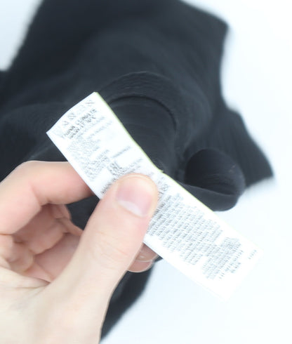 Marks & Spencer Women's Black Size 12 Classic Stretch Blouse