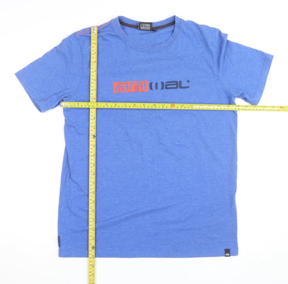 Animal Boys Blue Graphic Logo T-Shirt 15-16 Years Cotton Blend Casual