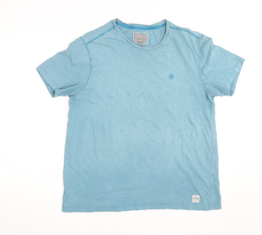 FatFace Men’s Blue Cotton Crew Neck Short Sleeve T-Shirt Size L