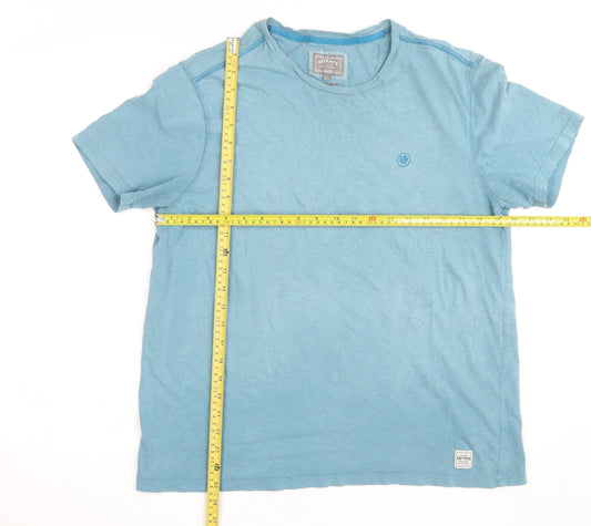 FatFace Men’s Blue Cotton Crew Neck Short Sleeve T-Shirt Size L