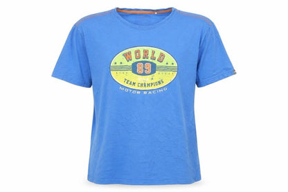 Goggles Men's Blue Motor Racing Graphic Crew Neck T-Shirt Size XL