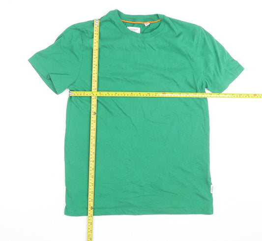 Superdry Men's Green Short Sleeve Crew Neck Cotton T-Shirt M
