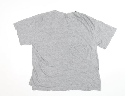 Cheap Monday Men's Grey Skull Logo Crew Neck Cotton T-Shirt M