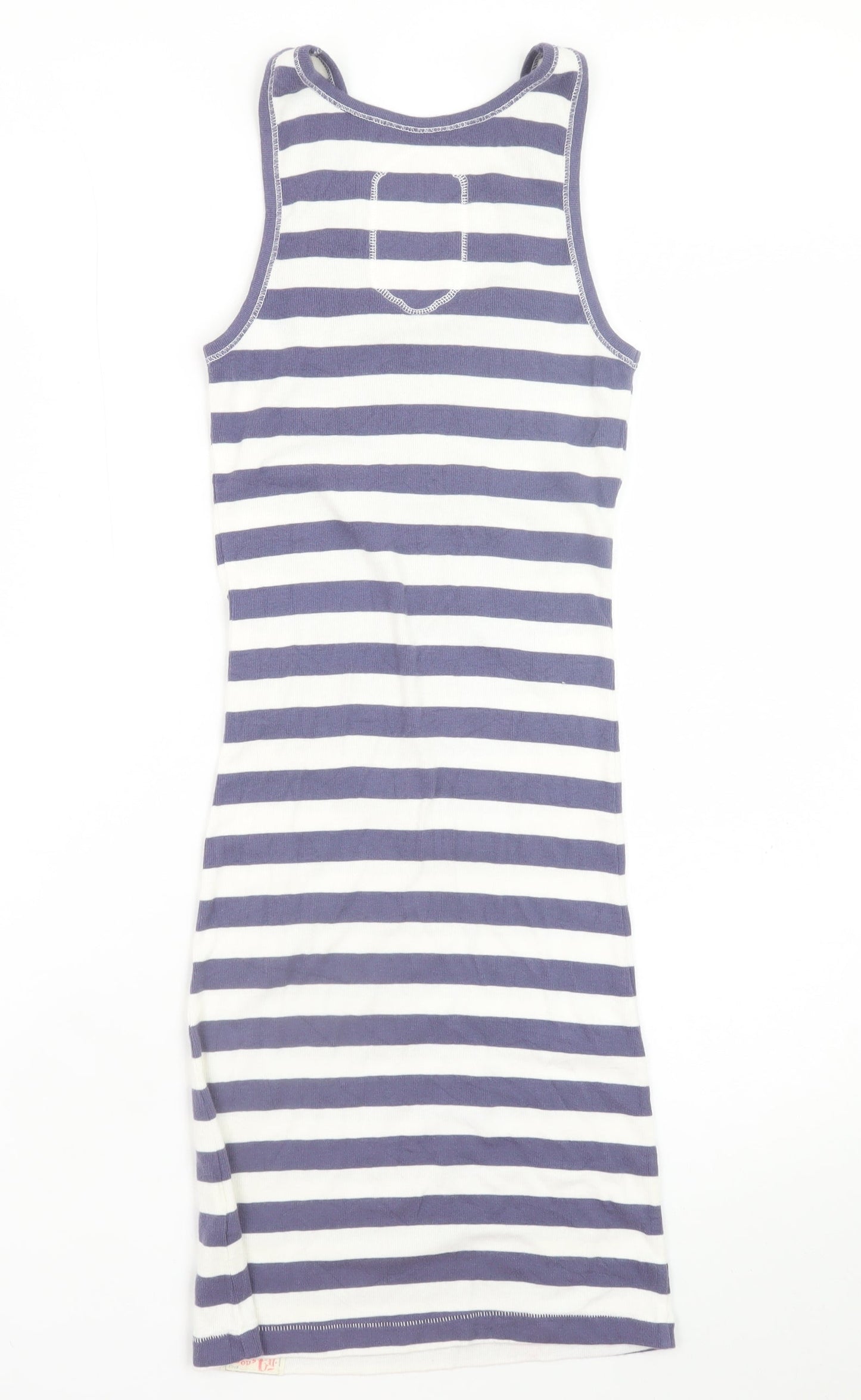 Superdry Women Blue White Striped Tank Dress M