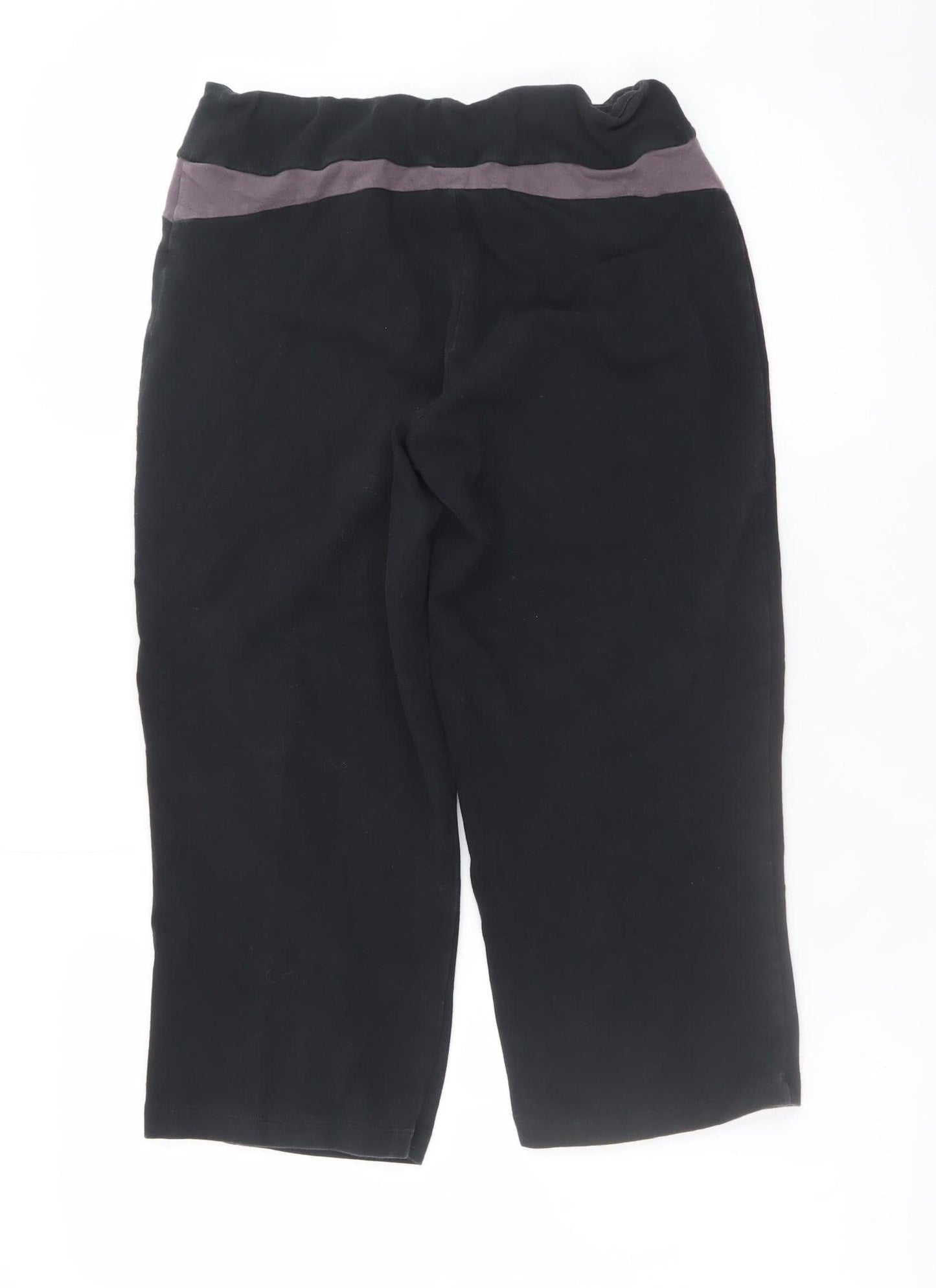 ELLE Sport Women's Black Bermuda Shorts Size 12 Stretch Activewear