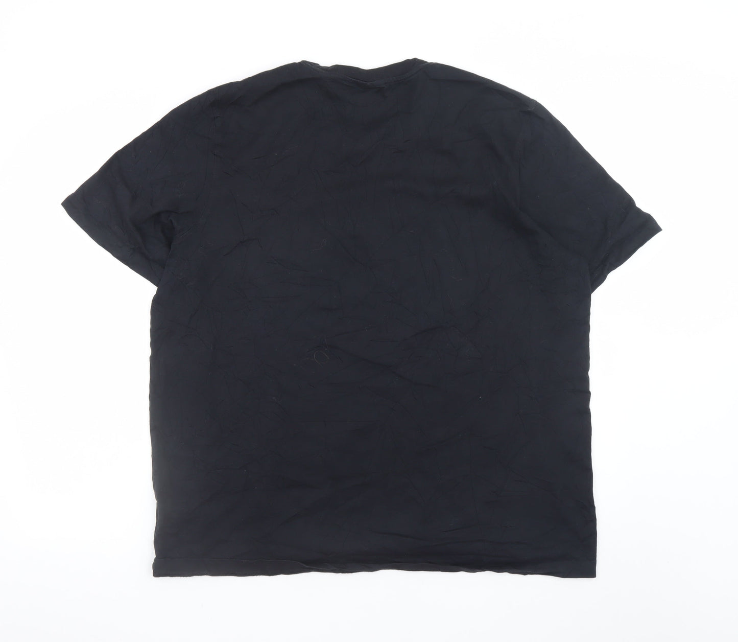 Adidas Men’s Black XL Trefoil Logo Cotton Crew Neck T-Shirt