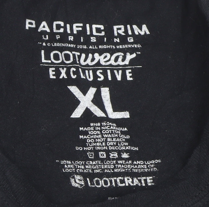 Lootcrate Pacific Rim Uprising Black XL Men's Graphic T-Shirt