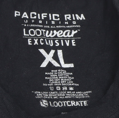 Lootcrate Pacific Rim Uprising Black XL Men's Graphic T-Shirt