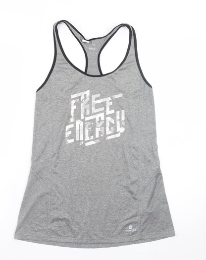 Decathlon Men’s Grey Sleeveless Free Energy Sports T-Shirt S