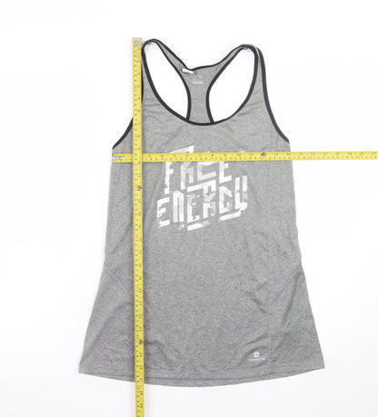 Decathlon Men’s Grey Sleeveless Free Energy Sports T-Shirt S