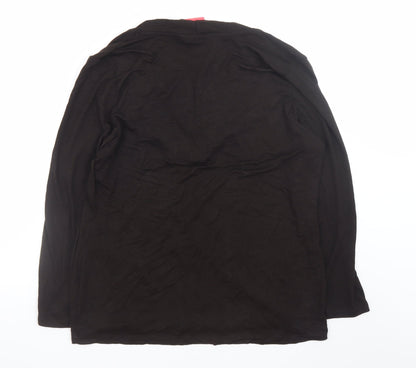 Monsoon Women’s Black Cowl Neck Long Sleeve Blouse Size 22